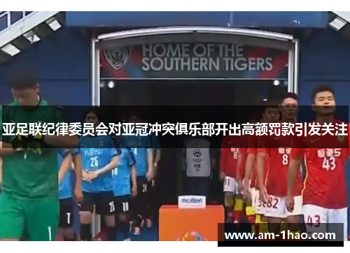 亚足联纪律委员会对亚冠冲突俱乐部开出高额罚款引发关注 亚足联纪律委员会对亚冠冲突俱乐部开出高额罚款引发关注